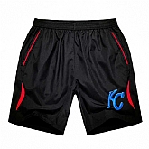 Men's Kansas City Royals Black Red Stripe MLB Shorts,baseball caps,new era cap wholesale,wholesale hats